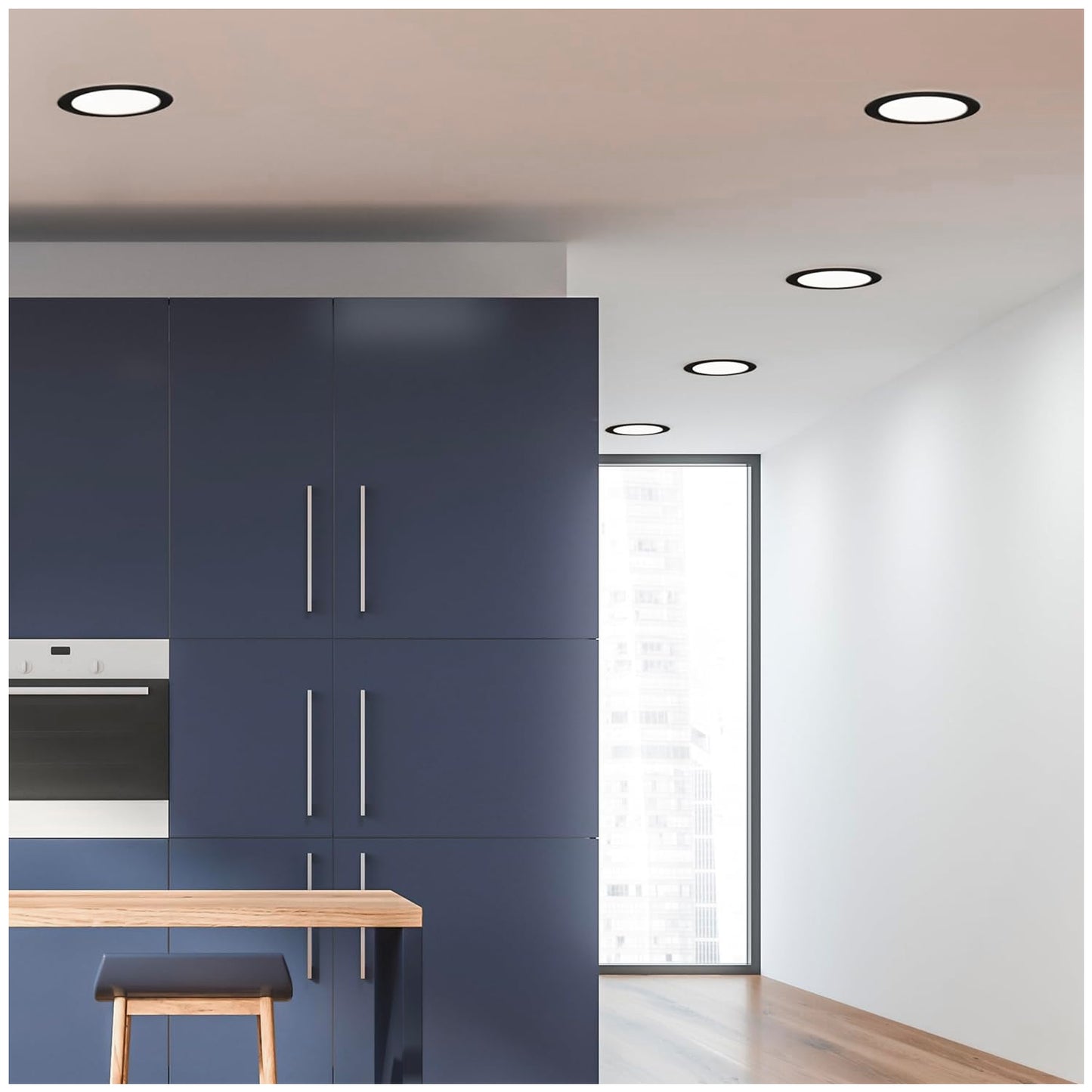 PANEL LED BLACK MATE 18W ULTRA SLIM
