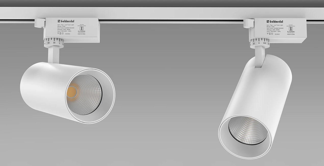 WHITE  TRACK LIGHT 30W