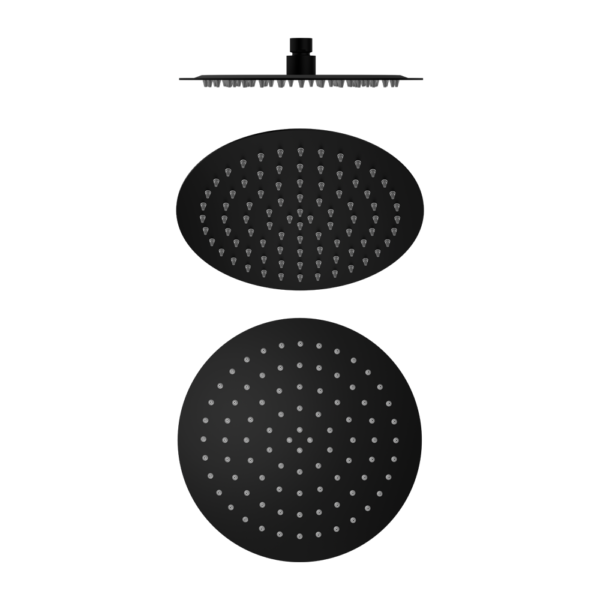 ULTRA SLIM BLACK SHOWER HEAD 10