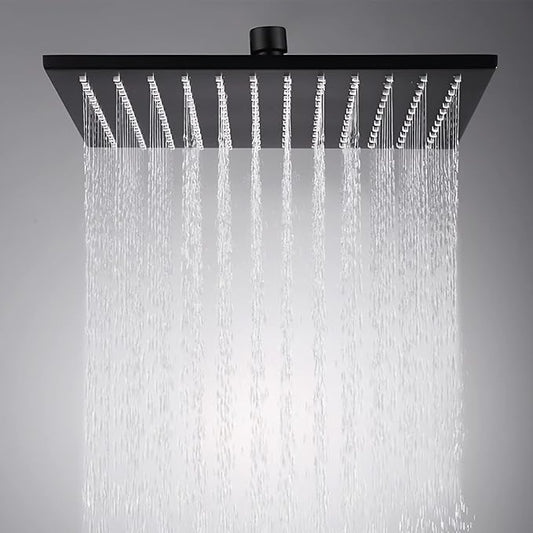ULTRA SLIM BLACK SHOWER HEAD 10