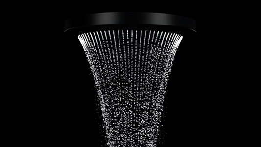 ULTRA SLIM BLACK SHOWER HEAD 12